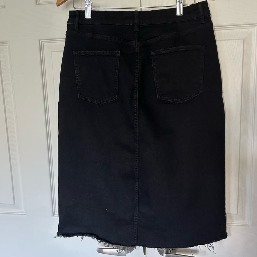 Black Denim Skirt - Picture 4 of 5